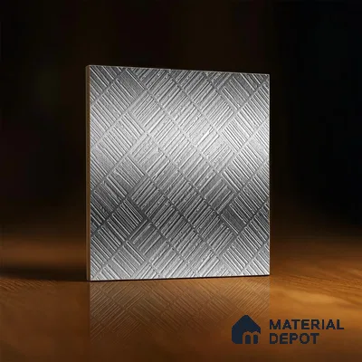 Highlighter Tiles  Tile TL 07255 D Roxy 8002 GLM (Silver) 1 ft x 1 ft Ceramic Matte Finish - 9 mm  | 2 mm Spacer is Mandatory (Sample)